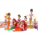 8pcs Set Little Mermaid Ariel Princess Doll Mermaid Dolls Pv 3 Dolls