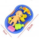 Baby Doll In Bath Tub With Shower Accessories Set Kids Prete 2 Dolls