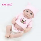 Handmade Full Vinyl 10 Reborn Dolls For Girls Mini Boneca Re 6 Dolls