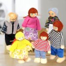 Happy Dollhouse Family Dolls Small Wooden Toy Set Figures Dr 8 Dolls