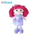 Ingrace Red Hair Cute Mini Cute Doll For Baby Girls With Pur 5 Dolls