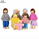 Kawaii Educational Toys Wooden Toy For Children Lovely Baby 3 Dolls