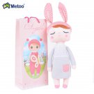 Metoo Hot Selling Sweet Cute Plush Stuffed Animals Kawaii Ki 2 Dolls