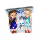 New Mini Princess Elsa Anna Olaf Baby Dolls Kids Cartoon Toy 9 Dolls