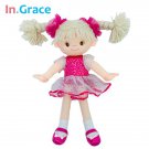Princess Plush Girls Dolls With Veil Dress Beautiful Headwea 4 Dolls