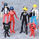 Tofoco 6pcs Set Miraculous Ladybug Dolls Toy Tales Of Ladybu 5 Dolls
