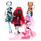 Ucanaan 4 Pcs Set Dolls New Style Movable Joint Body Fashion 3 Dolls