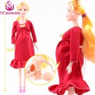 Ucanaan Toys Family 5 People Dolls Suits 1 Mom 1 Dad 2 Littl 4 Dolls