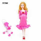Ynynoo Mom Baby Strollerl Pregnant Doll Suits Mom Doll Have 3 Dolls