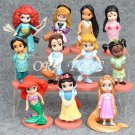 11 Pcs Set Fantasy World Princess Snow White Ariel Belle Rap Toy