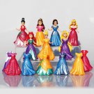 14pcs Set Princess Snow White Cinderella Mermaid Anime Pvc F 2 Toy
