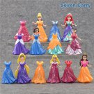 14pcs Set Princess Snow White Cinderella Mermaid Anime Pvc F 3 Toy