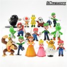 18pcs Lot Super Mario Bros Brinquedos Yoshi Dinosaur Peach T 2 Toy