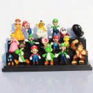 18pcs Set Super Mario Bros Yoshi Dinosaur Peach Toad Goomba  2 Toy