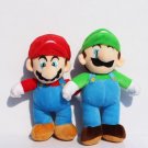 2pcs Lot 10 25cm Super Mario Bros Mario Luigi Plush Doll Stu Toy