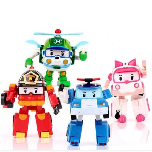 4pcs Set Korea Robot Classic Plastic Transformation Toys Toy 2 Toy