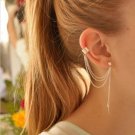 1 Pc New Fashion Personality Metal Ear Clip Leaf Tassel E4R
