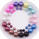 10 Pairs Lot Mix Colors Hot Style Double Side Earrings Fashi 3 E4R