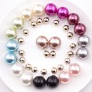 10 Pairs Lot Mix Colors Hot Style Double Side Earrings Fashi 5 E4R