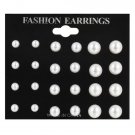 12 Pairs Set Simulated Pearl Earrings For Women Jewelry 2 E4R