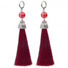 19 Styles Silk Boho Long Tassel Earrings Tiger Eye Lava Natu 2 E4R