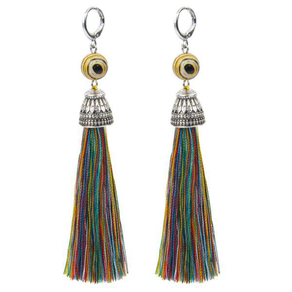 19 Styles Silk Boho Long Tassel Earrings Tiger Eye Lava Natu 3 E4R