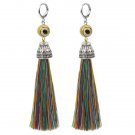 19 Styles Silk Boho Long Tassel Earrings Tiger Eye Lava Natu 3 E4R