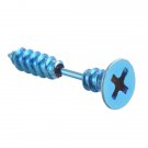 1pair Steampunk Screw Stud Earrings Fashion Design Stainless 2 E4R