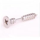 1pair Steampunk Screw Stud Earrings Fashion Design Stainless E4R