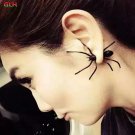 1pcs New Fashion Jewelry Girl Cool Black Spider Earring 2 E4R