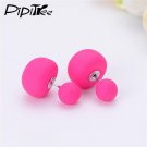 2 Pair Lot New Big Mushroom Double Side Stud Earrings F E4R