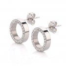 316l Stainless Steel Earring Crystal Stud Earrings For Women 4 E4R