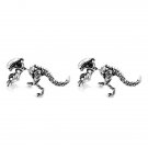 4 Colors Alien Earrings Dinosaur Earring Black Enamel Stud E 5 E4R