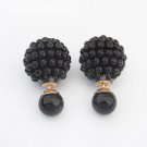 5 Colors Brand Double Side Imitation Pearl Fashion Earring T 2 E4R