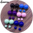 6 Pairs Lot Double Sided Earrings Wholesale Fashion Pendient 2 E4R