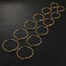 6 Pcs Lot Steampunk Gold Color Big Hoop Earrings Simple Styl 3 E4R