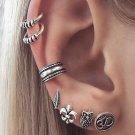 8 Pcs Earring Set With Stud Earrings Bohemian Sun Moon Femal E4R