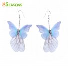 8seasons Handmade Ethereal Butterfly Drop Earrings Royal Blu E4R