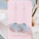 8seasons Handmade Organza Ethereal Butterfly Earrings Silver 3 E4R