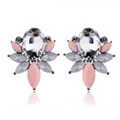 9 Colors New Crystal Opal Stone Stud Earrings Golden Fish De 2 E4R