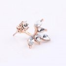 Aifeili Fashion Earing Big Crystal Silver Color Ear Jackets E4R