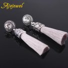 Ajojewel Antique Jewelry Round Crystal Silk Tassel Earrings 2 E4R