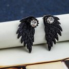 Angle Wings Earrings For Women Double Sided Stud Earrings Fa E4R