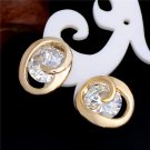Atreus Charming 2pcs 1pair Silver Color 100 Cubic Zirconia C E4R