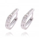 Atreus Silver Fantastic Cz Zircon Pretty Wedding Hoop Earrin E4R