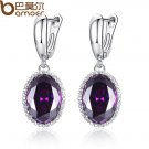 Bamoer Luxury Big Green Stone Drop Earrings For Women Earrin 3 E4R