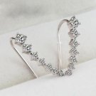 Bar Shape Crystal Ear Climbers In Gold And Silver Fashion Ea E4R