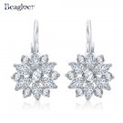 Beagloer Exquisite Flower Design Stud Earrings Top Quality A 3 E4R