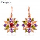 Beagloer Exquisite Flower Design Stud Earrings Top Quality A E4R