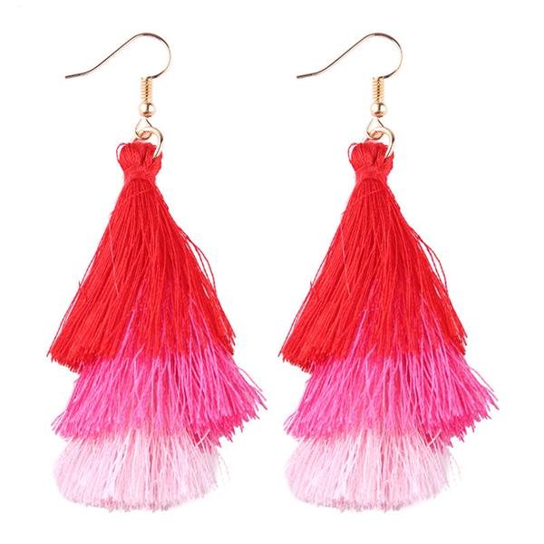 Best Lady Fringed Cheap Statement Tassel Earrings Goof Quali E4R
